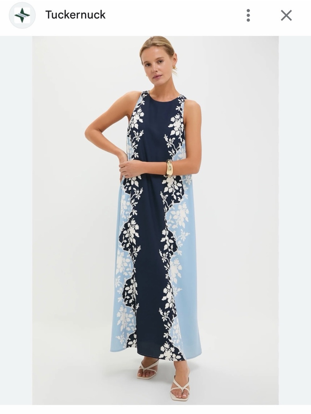 Tuckernuck Blue Fog Portia Dress Size Medium - Picture 4 of 15
